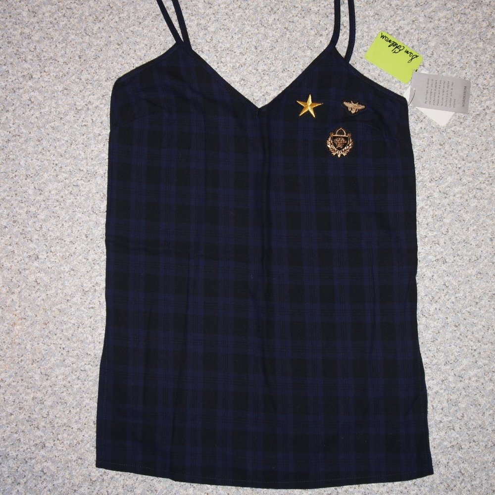 NWT Sam Edelman Plaid Chemise